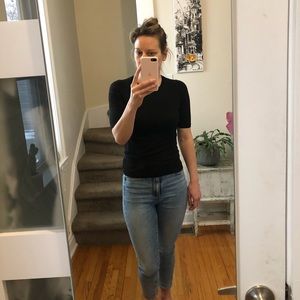 Black 100% Merino Wool Sweater